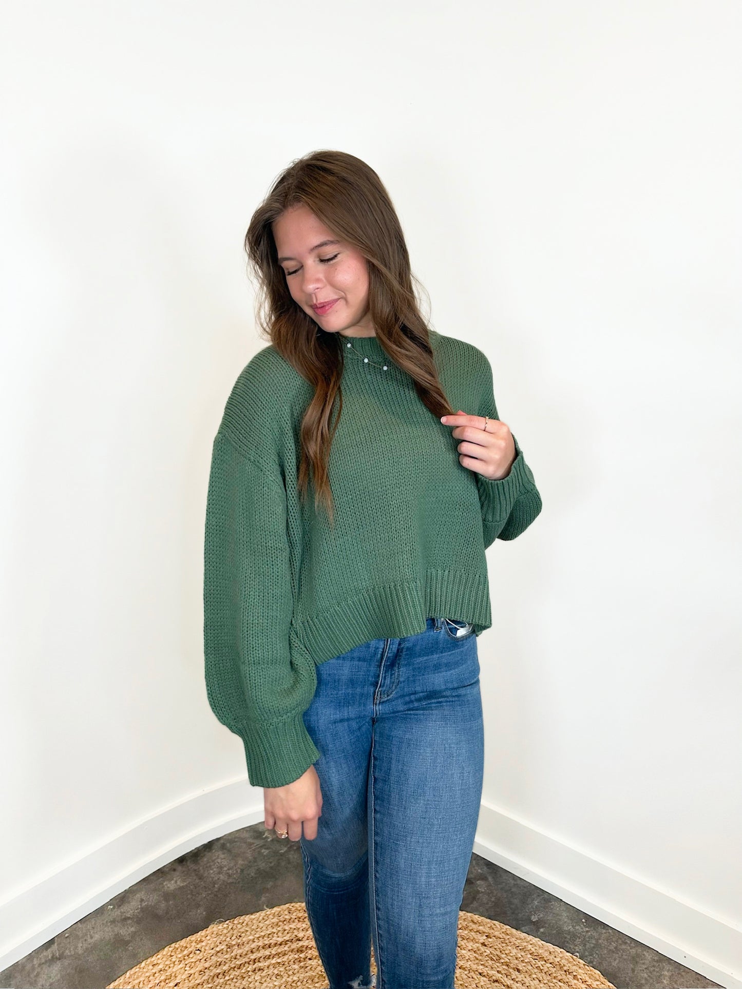 Maria Ballon Sleeve Sweater