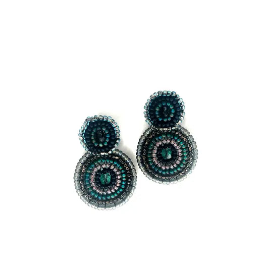 Elegant Beaded Drop Post Earring