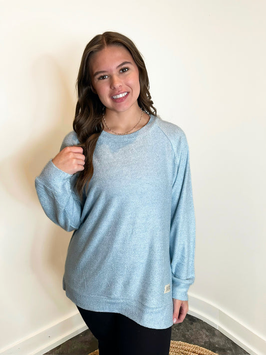 Yarn Dyed Mingled Sweatshirt