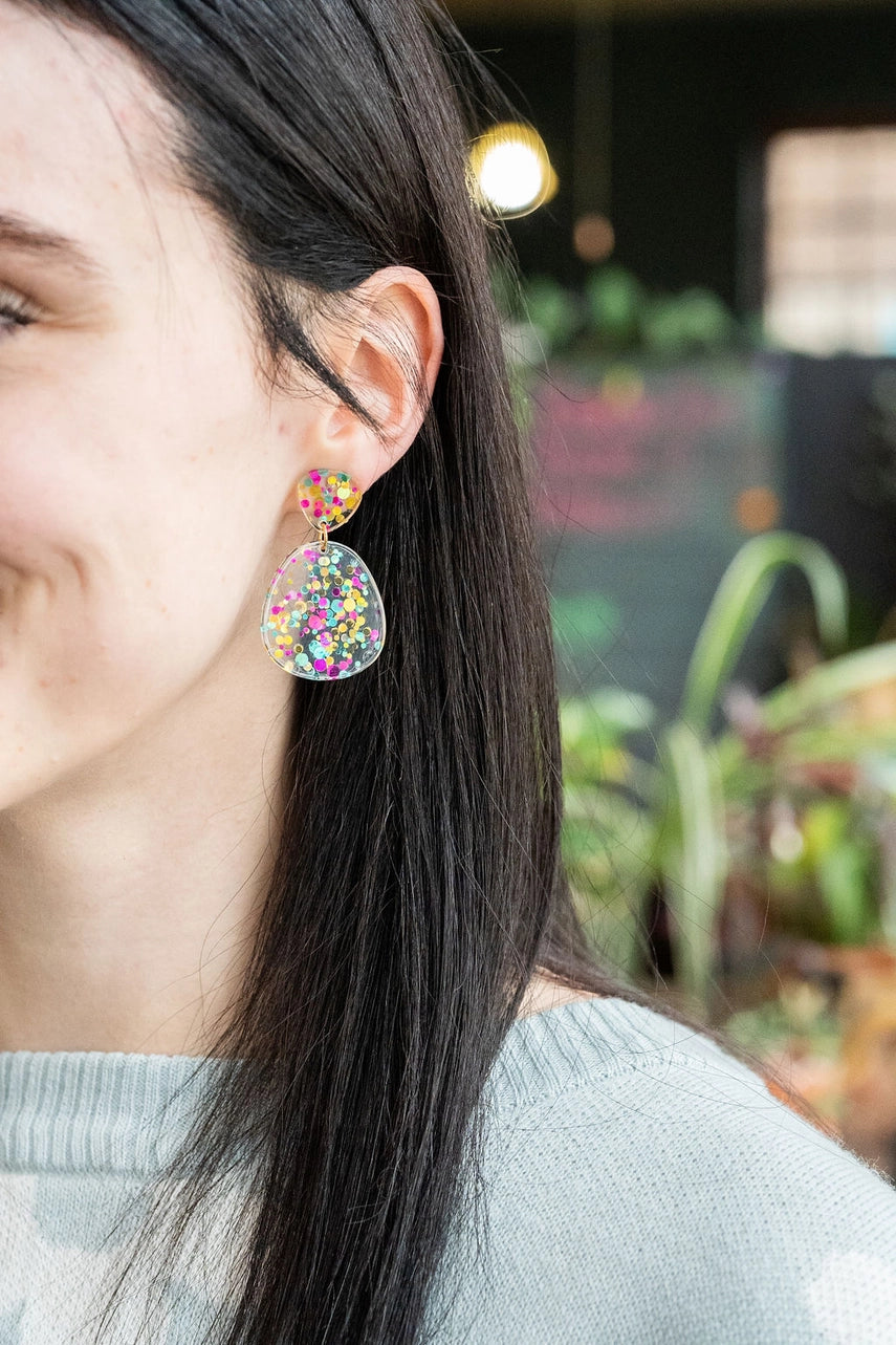 Penelope Confetti Drop Earrings