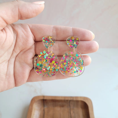 Penelope Confetti Drop Earrings