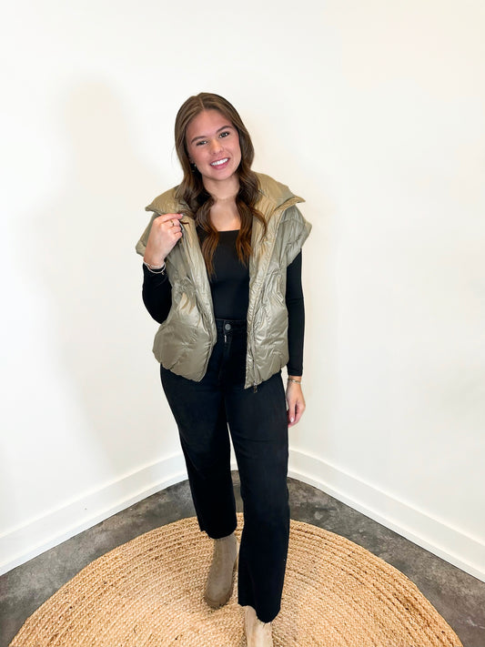 Brooke Cropped Puffer Vest