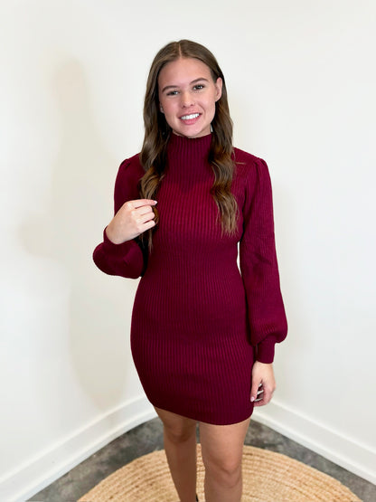 Emma Neck Sweater Dress