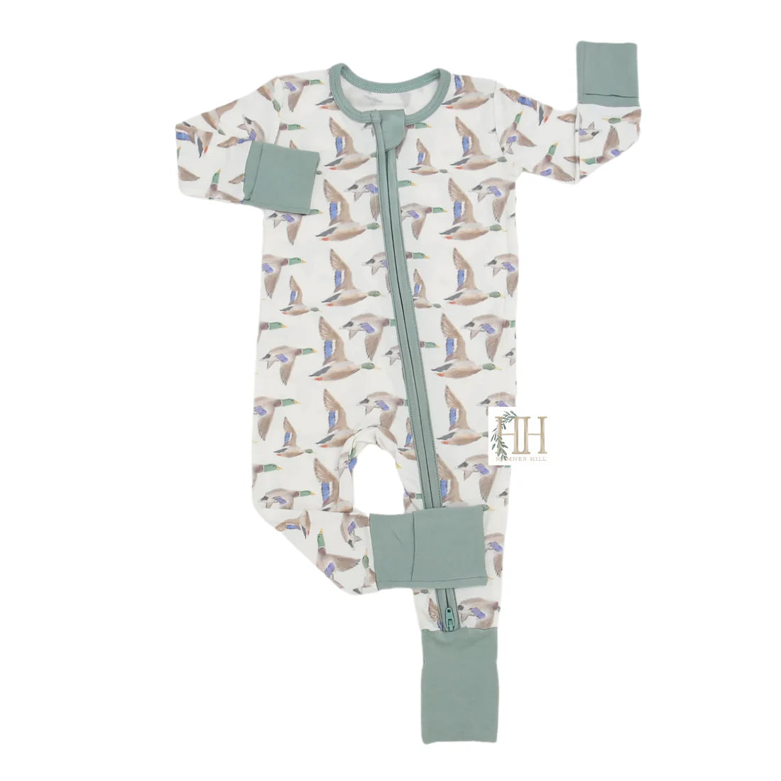 Boys Flyin' South Double Zipper Romper