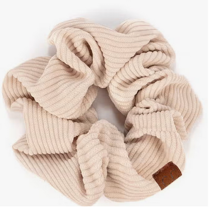 C.C Corduroy Solid Color Soft Scrunchie