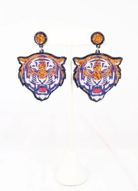 Make Them Roar Sequin Earrings