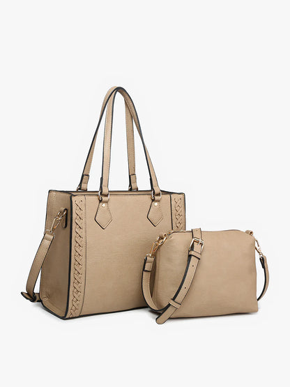 Betsy Structured Braided Satchel